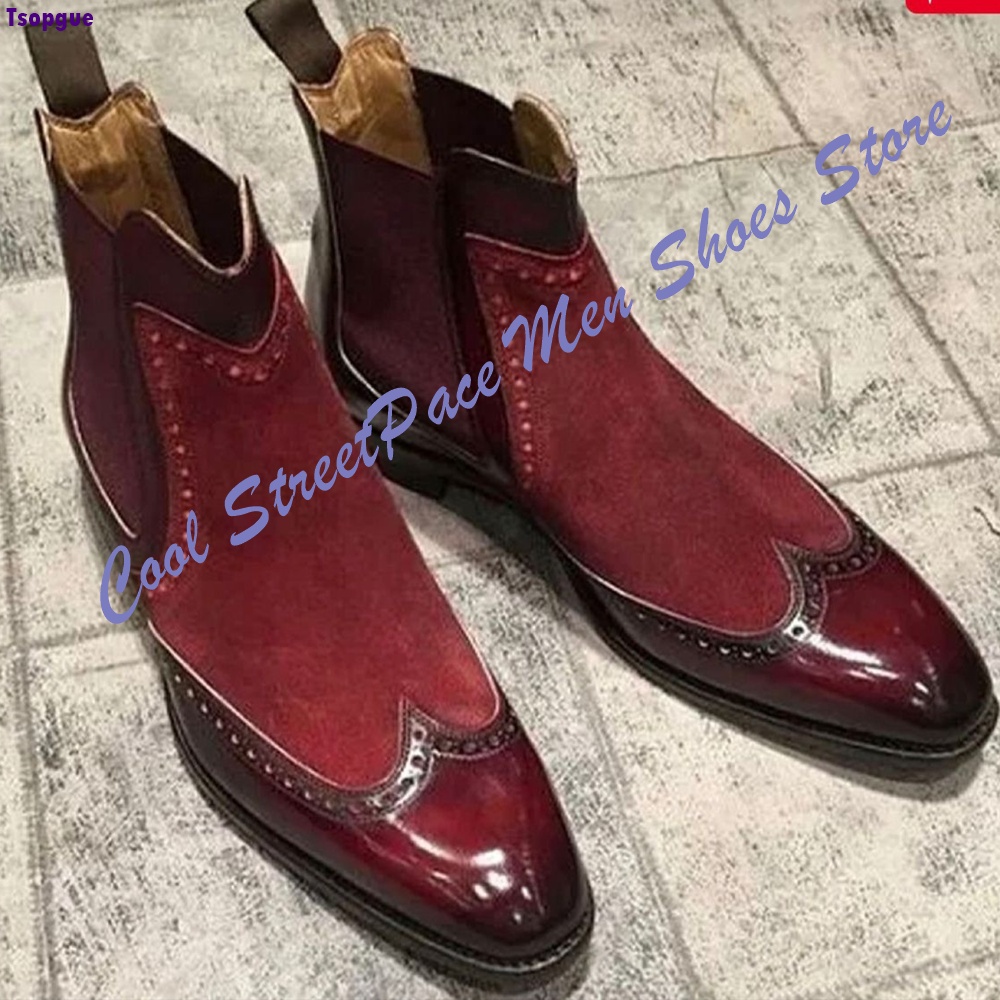 Men Vintage Red Two Tone Chels - огляд і ціна Leather Shoe Polish