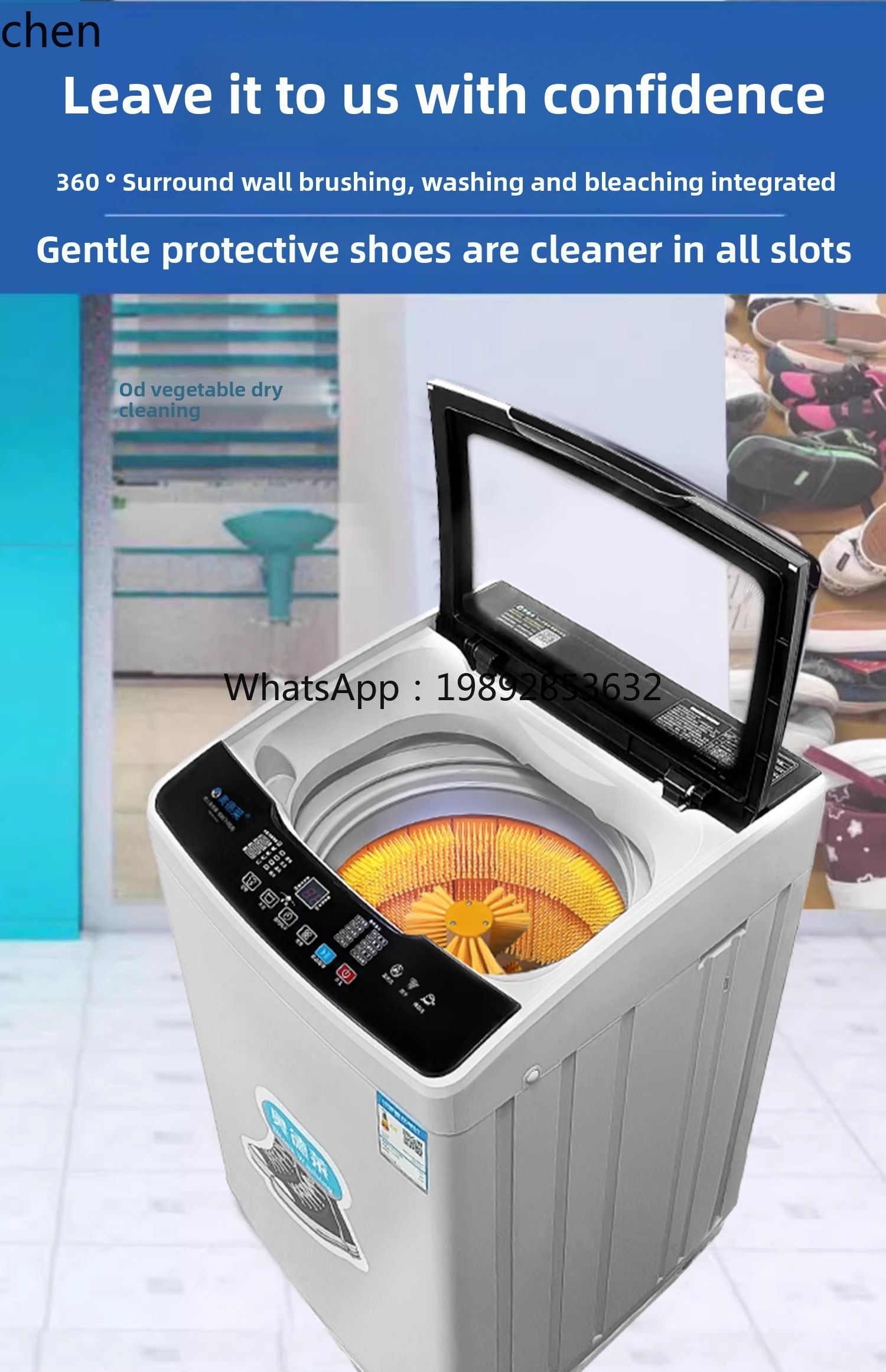 ZZ automatic shoe washing mach - огляд і ціна Shoe Brush